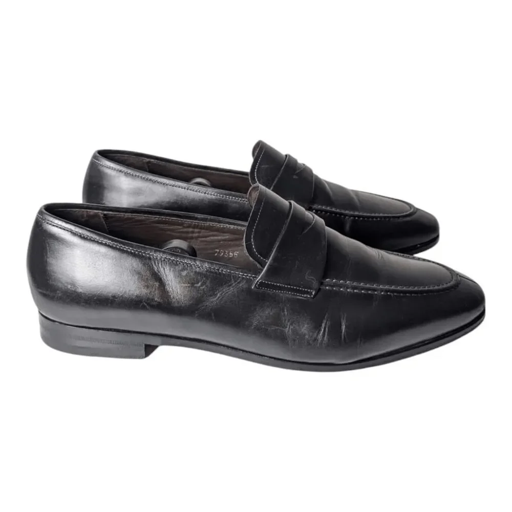 MEZLAN Black Leather Loafer Size 11M